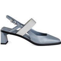 Zweifarbiger Slingback-Pumps aus Leder