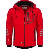 Rote Winddichte Softshell Übergangsjacke