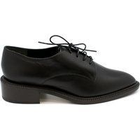 Schwarze Oxford Schnürschuhe aus Leder