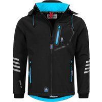 Herren Softshell Übergangsjacke in Schwarz