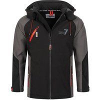 Herren Softshell Outdoorjacke mit Kapuze