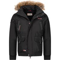 Herren Winterparka mit Kunstfellkapuze
