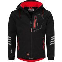 Winddichte Softshell Übergangsjacke mit Kapuze