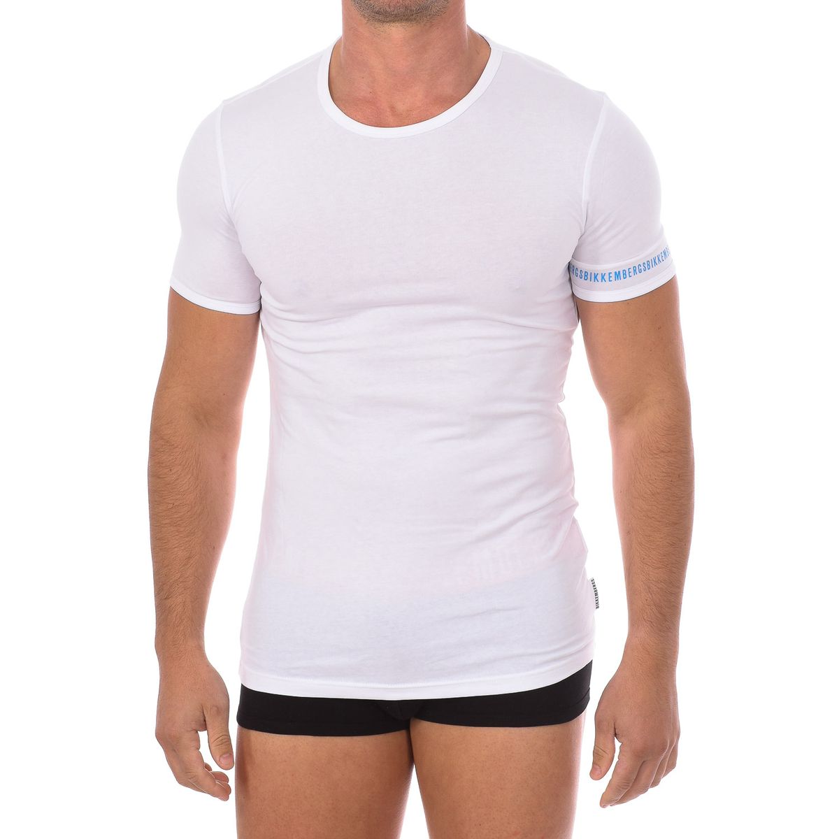 Figurbetontes T-Shirt mit Rundhalsausschnitt