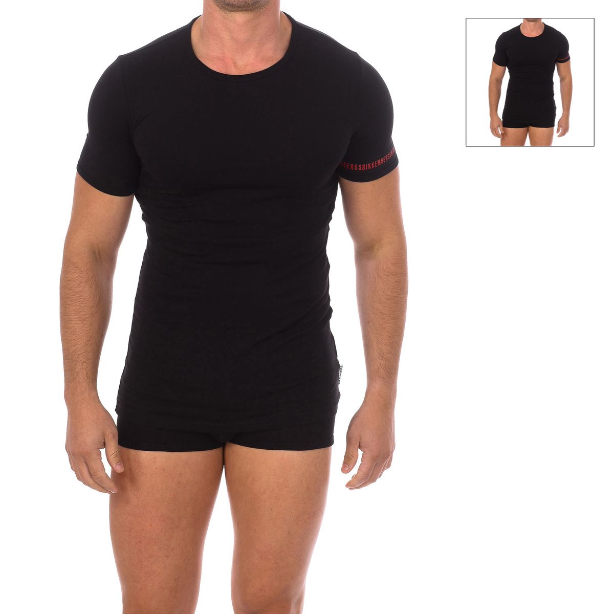 Figurbetontes T-Shirt mit Rundhalsausschnitt