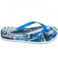 Herren-Zehentrenner mit Denim-Print