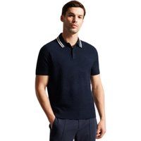 Herren Strickpolohemd mit Streifen