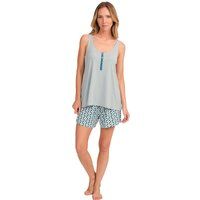 Ärmelloser Damen-Pyjama mit Shorts