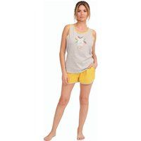 Ärmelloses Damen-Pyjama-Set mit Shorts