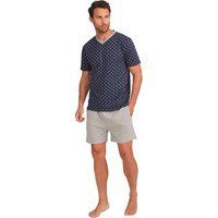 Herren Kurzarm-Pyjama-Set