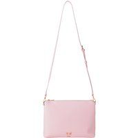 Minimalistische Schultertasche in Hellrosa