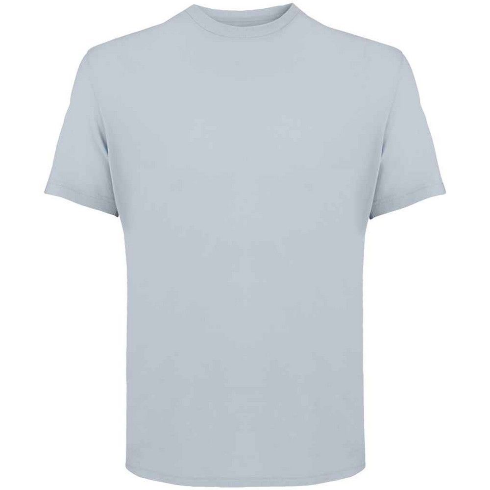 Klassisches einfarbiges T-Shirt mit Rundhalsausschnitt