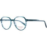 Runde achteckige Brille aus blauem Acetat