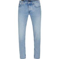 Jeans mit gerader Passform, helle Waschung