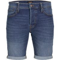 Klassische Jeansshorts mit Umschlag