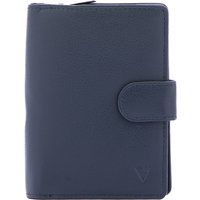 Farbblock-Bifold-Geldbörse aus Leder