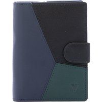 Farbblock-Bifold-Geldbörse aus Leder