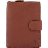 Farbblock-Bifold-Geldbörse aus Leder