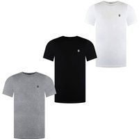 Basic T-Shirt 3er-Pack mit Rundhalsausschnitt