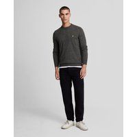 Lyle & Scott Rundhalspullover aus Lammwollmischung - Grau