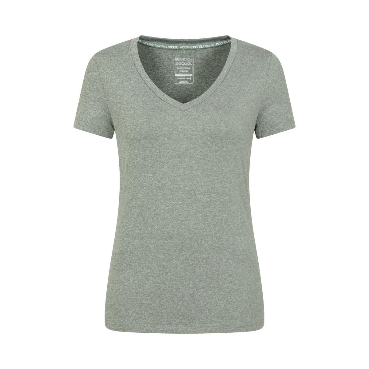 Mountain Warehouse - "Vitality" T-Shirt V-Ausschnitt für Damen (Khakigrün)