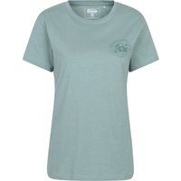 Atmungsaktives Bio-Baumwoll-Logo-T-Shirt