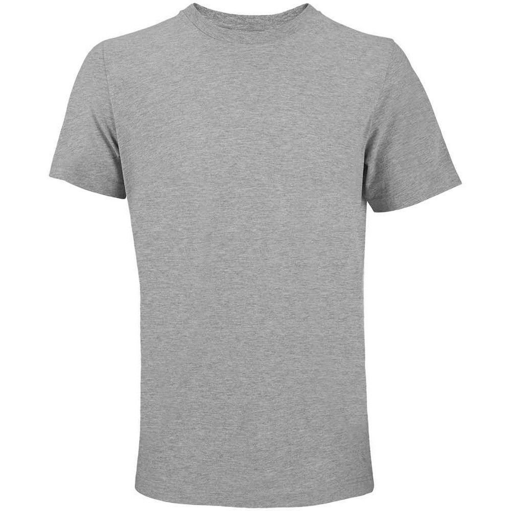 Unisex Uni Hellgraues T-Shirt