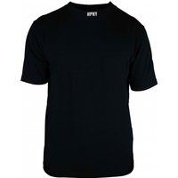 Schwarzes HPNY-besticktes Baumwoll-T-Shirt