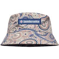 Schlapphut mit Paisley-Print und Logo