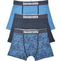 Lambretta - Boxershorts für Herren(3er-Pack) (Marineblau)