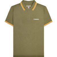 Herren Piqué Poloshirt mit Streifenbesatz