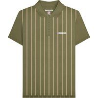 Lambretta - Poloshirt für Herren (Khakigrün/Cremefarbe)