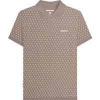 Baumwoll-Polohemd mit geometrischem Muster