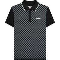 Lambretta - Poloshirt Rundum bedruckt für Herren (Schwarz)