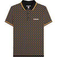 Lambretta - "SS25" Poloshirt für Herren (Schwarz/Gold)