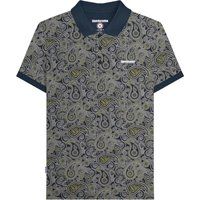 Baumwoll-Polohemd mit Paisley-Muster