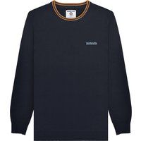 Pullover mit gestreiftem Rundhalsausschnitt