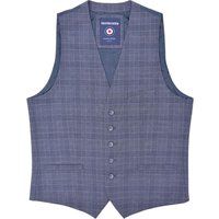 Herren Slim Fit Karierte Weste