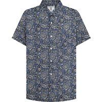 Kurzärmeliges Hemd mit Paisley-Muster