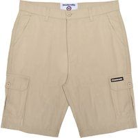 Klassische Cargo-Shorts in Steinfarbe