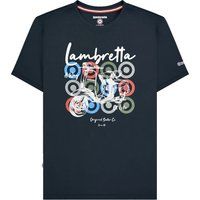 Lambretta Logo Grafik Herren T-Shirt