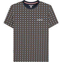 Baumwoll-T-Shirt mit geometrischem Druck