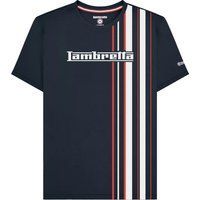 Gestreiftes Baumwoll-Logo-T-Shirt