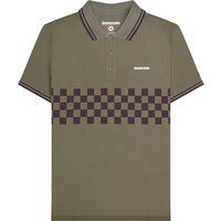 Herren Poloshirt mit Schachbrettmuster