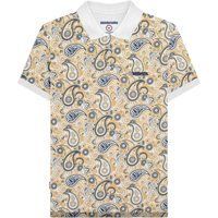Kurzarm Poloshirt mit Paisley-Muster