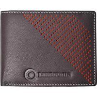 Leder Bi-Fold Geldbörse mit Perforierung