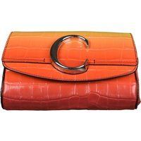 Orange Krokodilgeprägte Leder-Gürteltasche