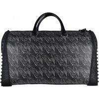 Reisetasche aus geprägtem Leder mit Monogramm