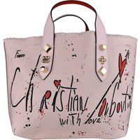 Rosa Handtasche mit Logo-Print
