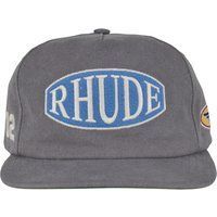 Baseballkappe mit Logo-Stickerei in Grau